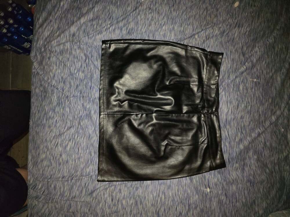 Lulus Faux Leather Mini Skirt Black